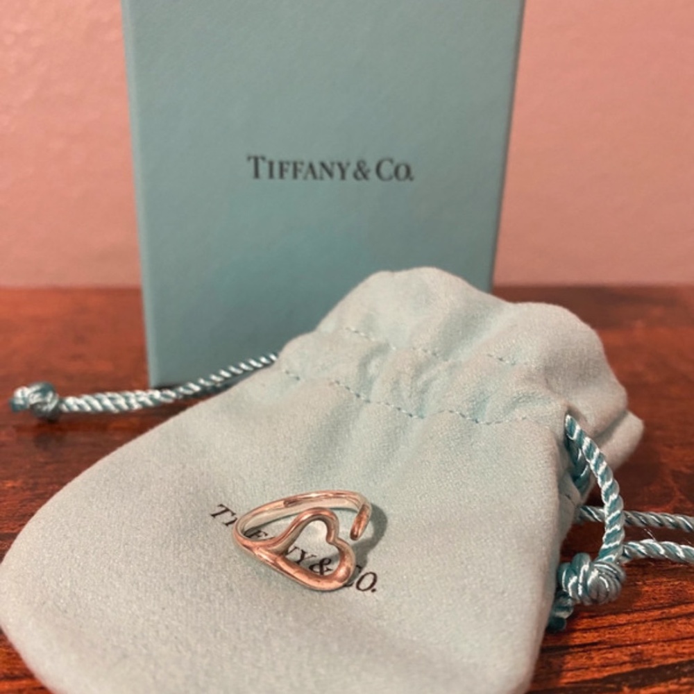 Tiffany & Co Open Heart Ring Size 5